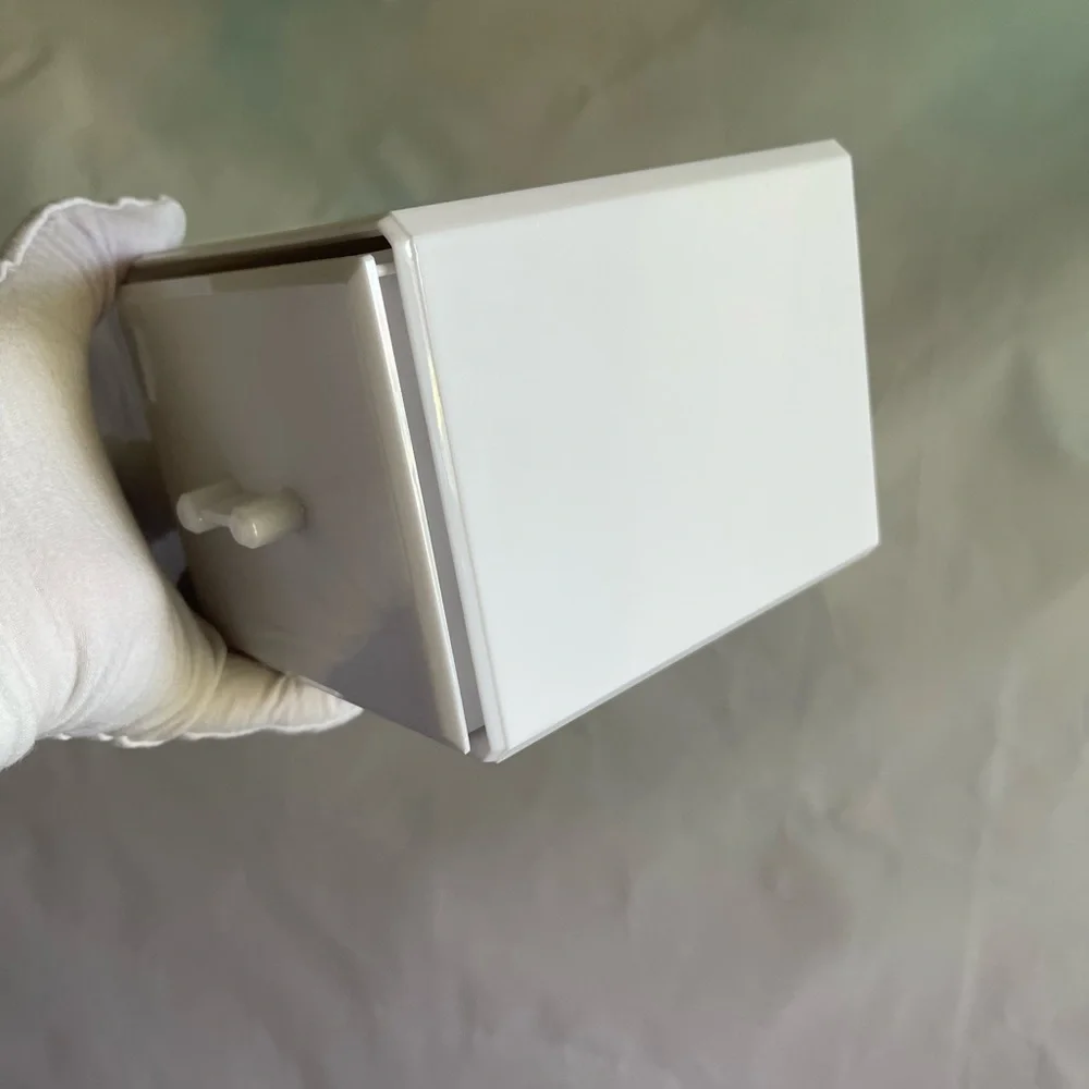 White Acrylic Double Drawer Comestic Organizer